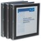 Avery Flexi-View 3 Ring Binder, 1 Inch Round Rings, 3 Black Binders (17686)